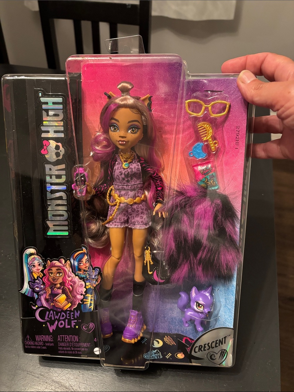 Monster High Clawdeen Wolf Doll - Pink & Black Fashion Set